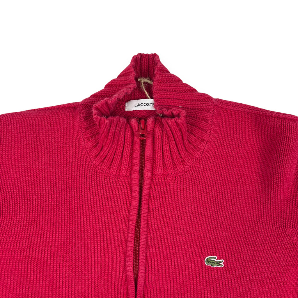 Lacoste Strickjacke mit Reißverschluss Rot