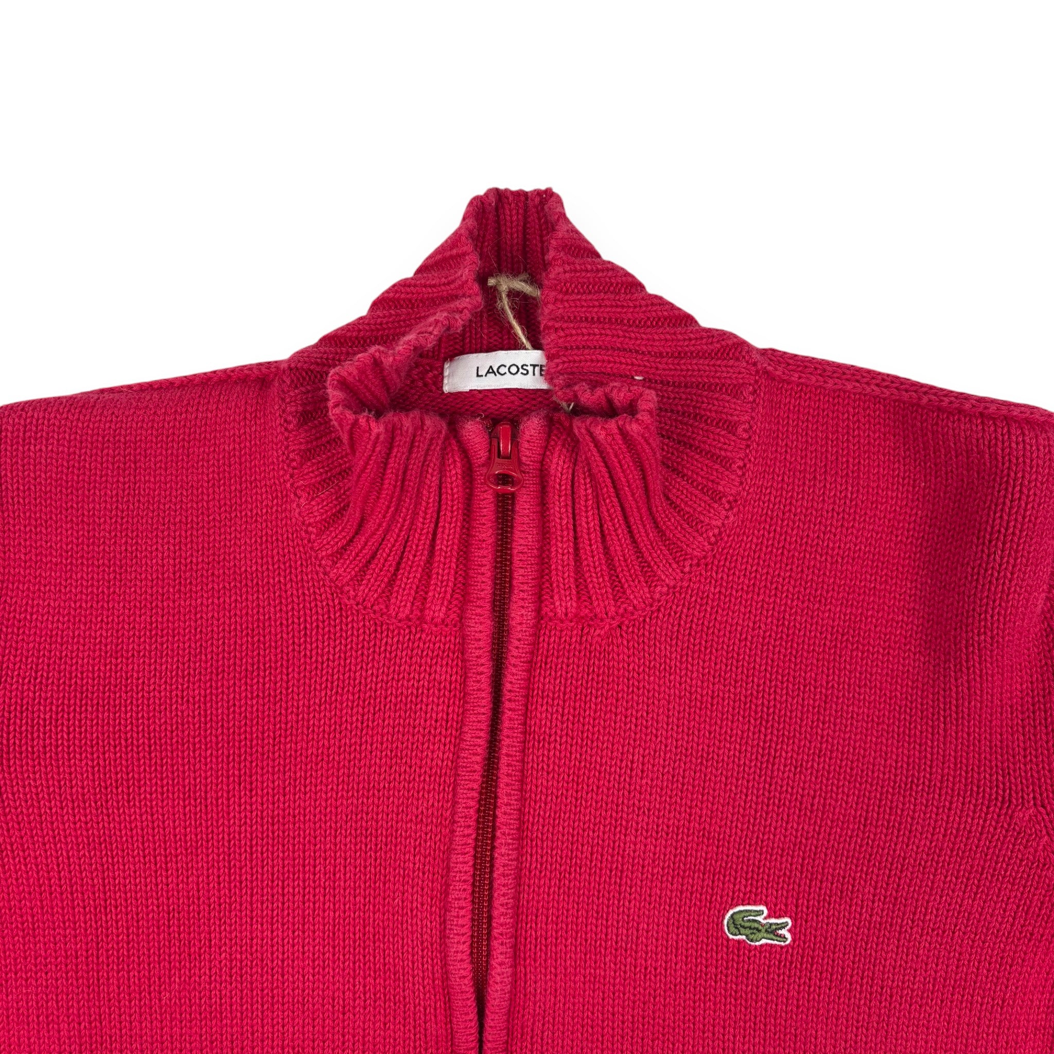 Lacoste Strickjacke mit Reißverschluss Rot