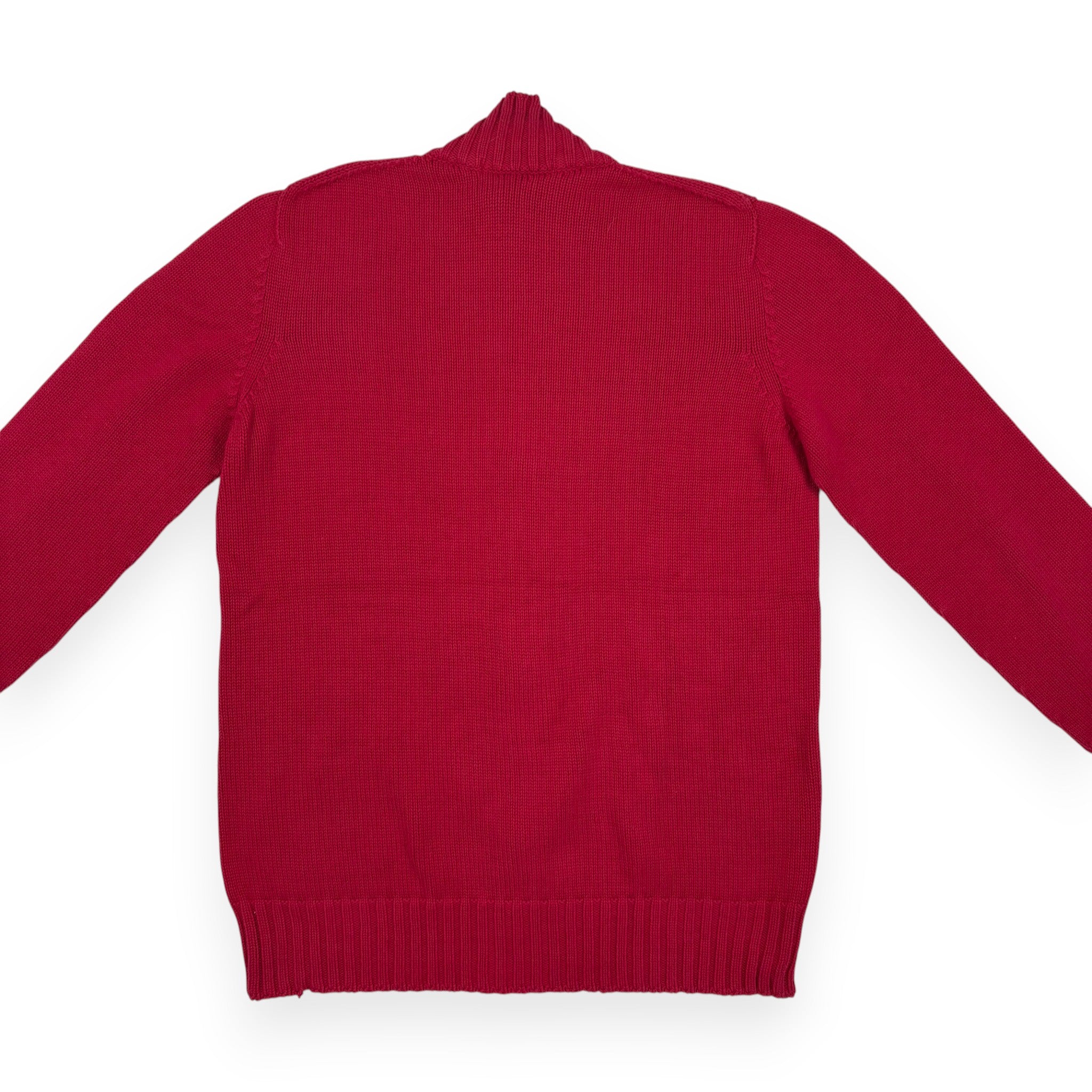 Lacoste Strickjacke mit Reißverschluss Rot