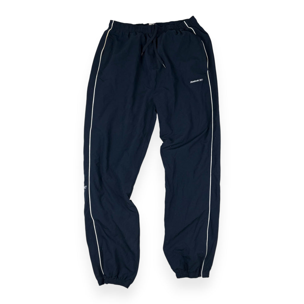 Reebok Trackpants Dunkelblau mit weißem Piping