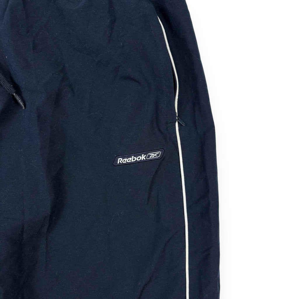 Reebok Trackpants Dunkelblau mit weißem Piping