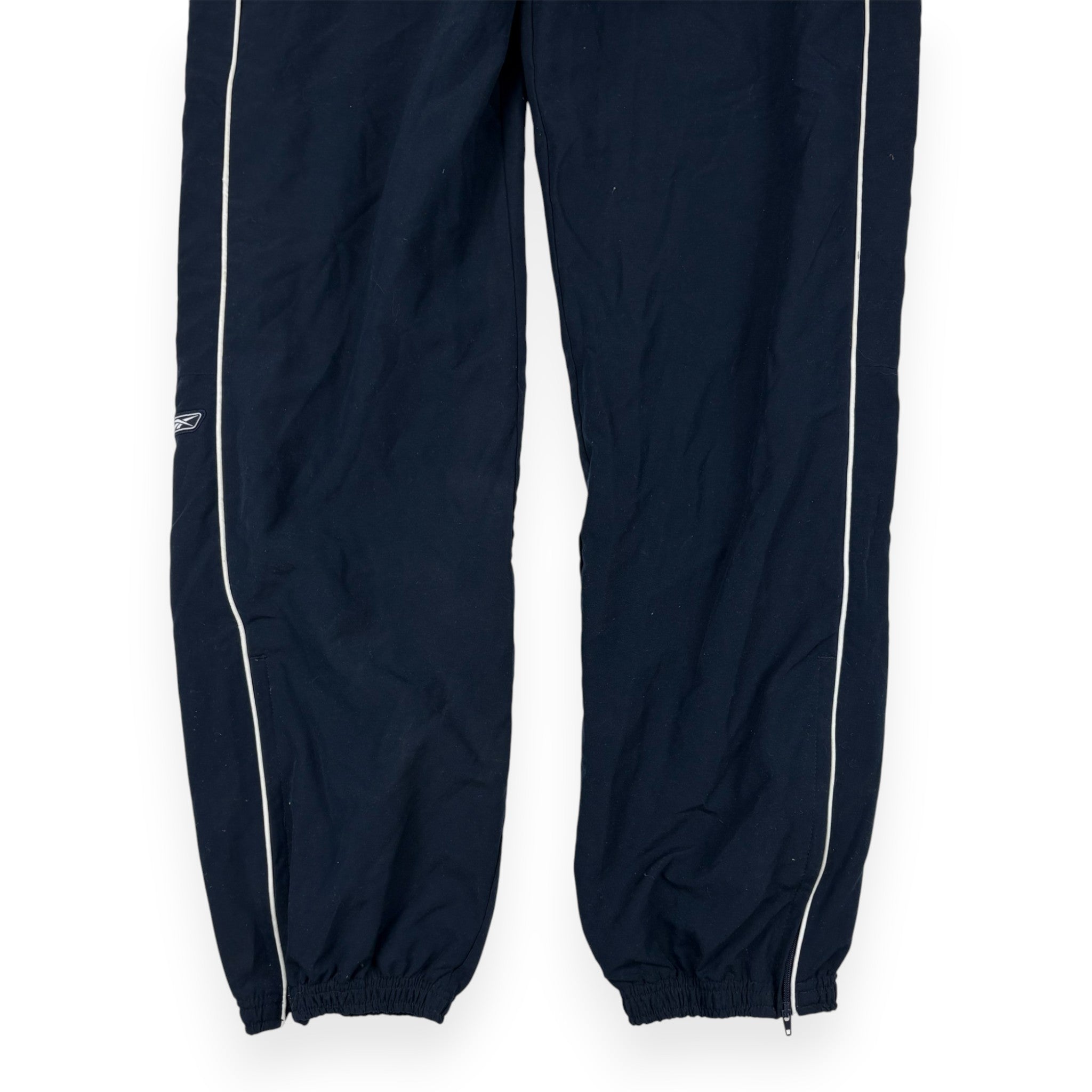 Reebok Trackpants Dunkelblau mit weißem Piping