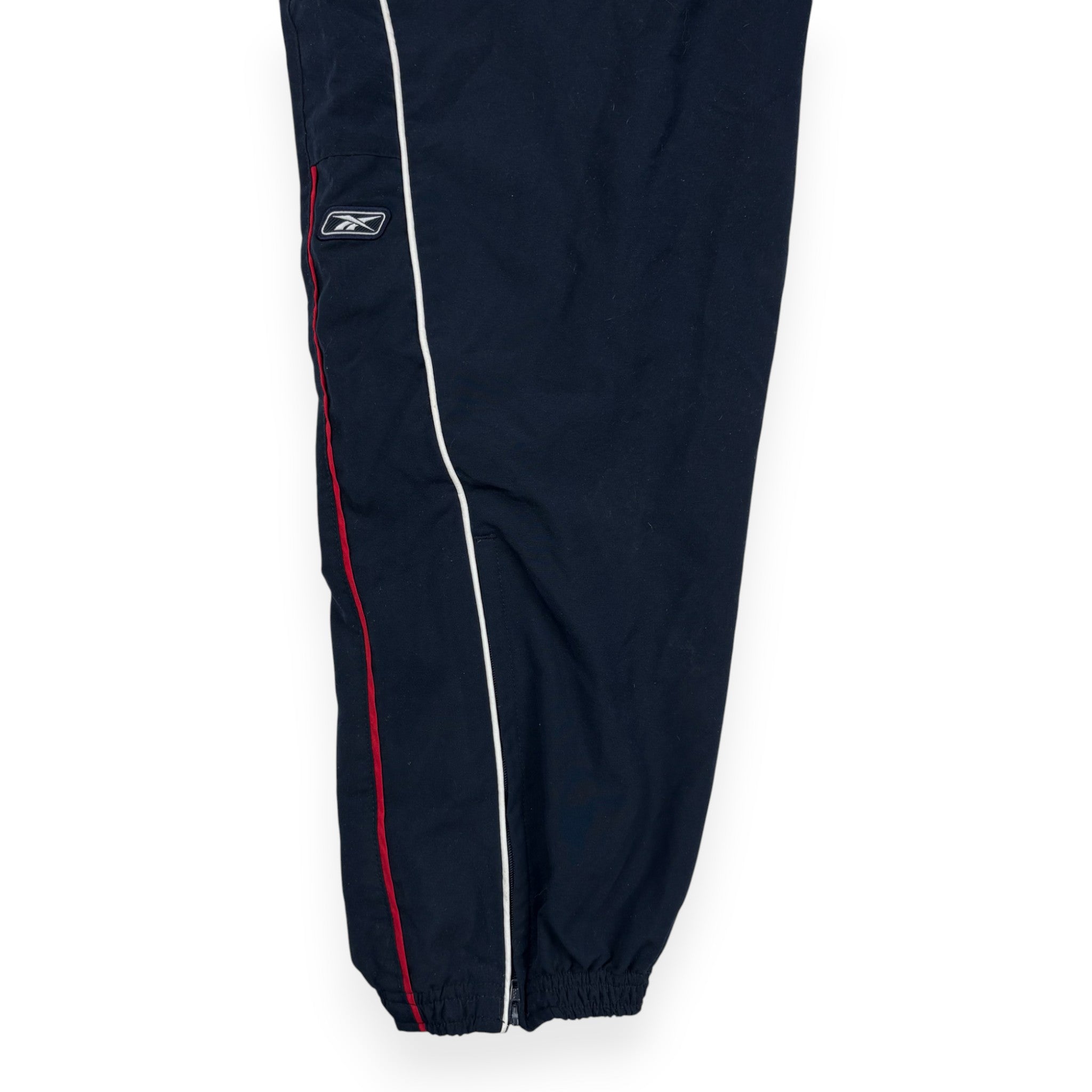Reebok Trackpants Dunkelblau mit weißem Piping