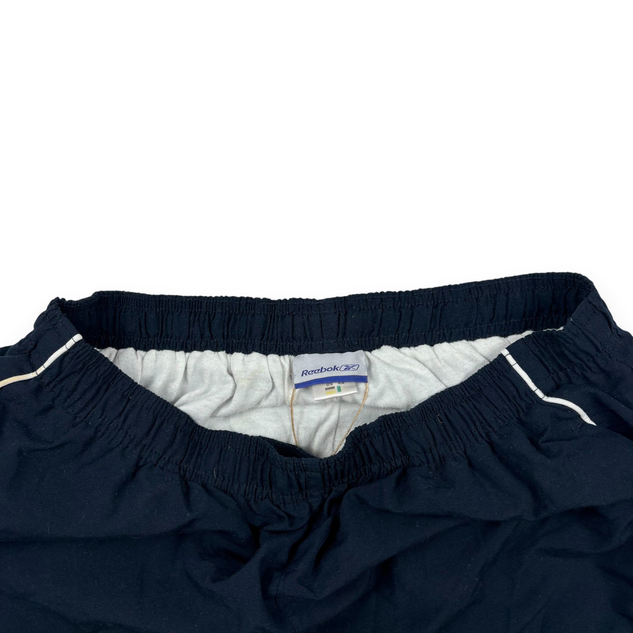 Reebok Trackpants Dunkelblau mit weißem Piping