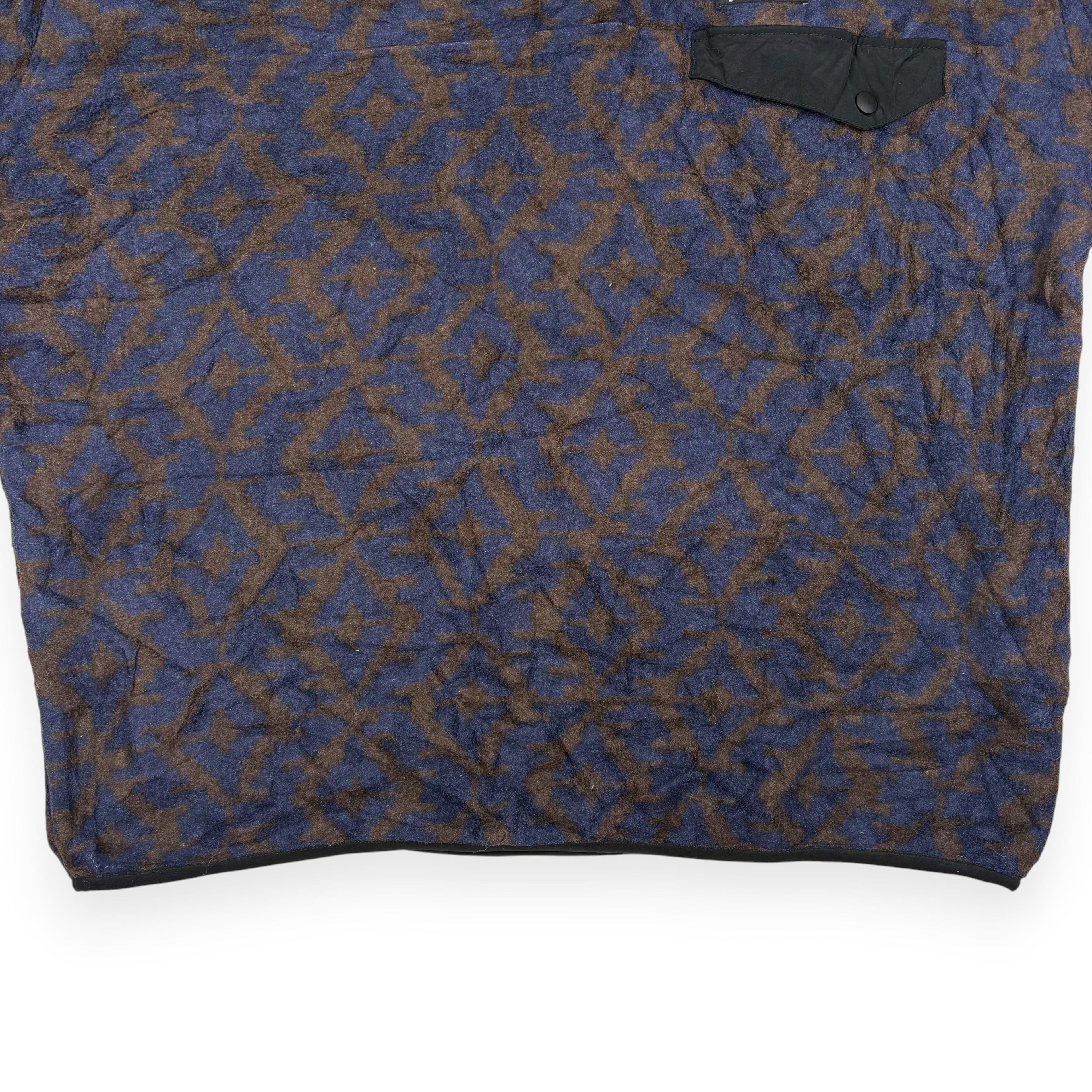 Patagonia Synchilla Snap-T Fleece Blau/Braun Gemustert
