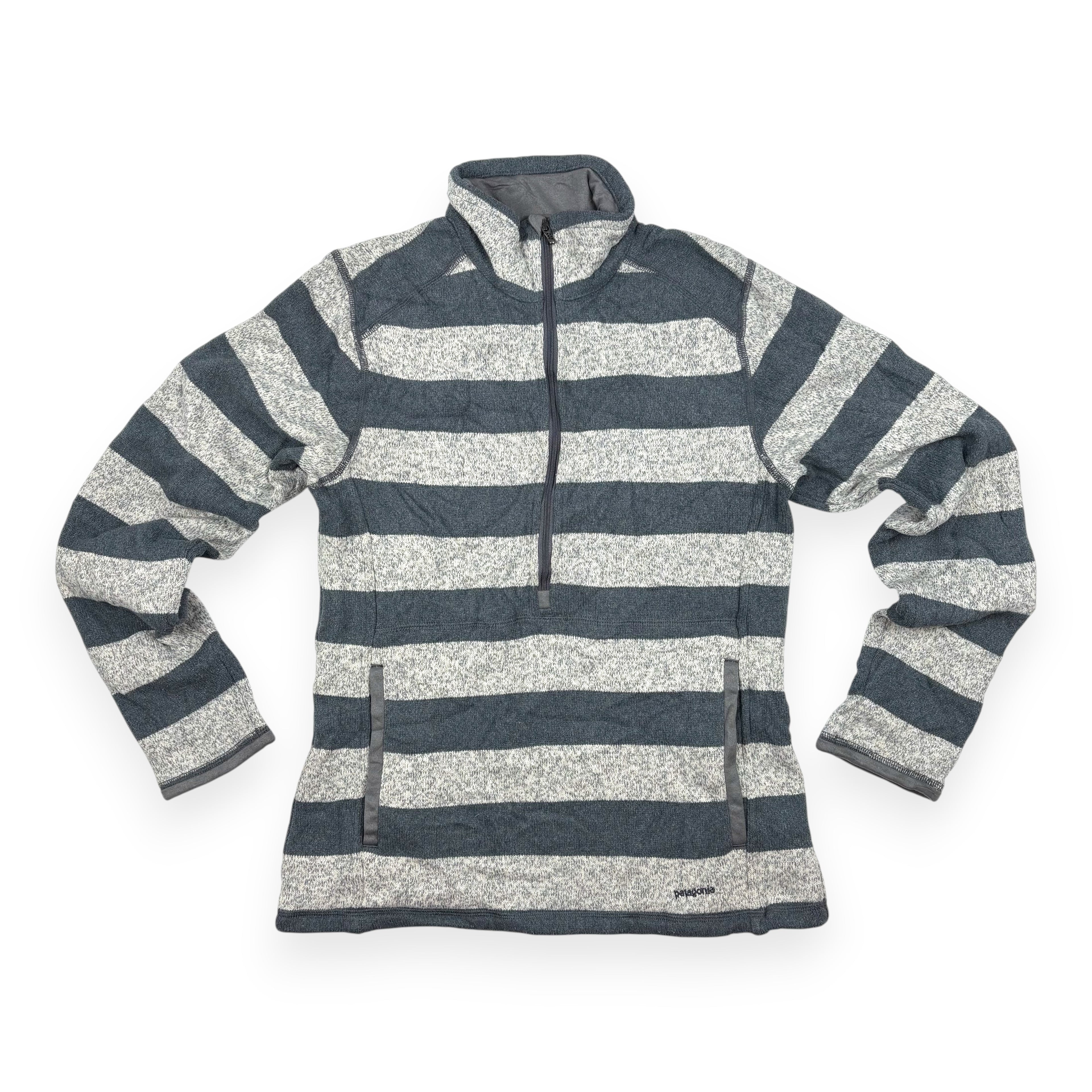 Patagonia Better Sweater 1/4 Zip Fleece Grau Gestreift