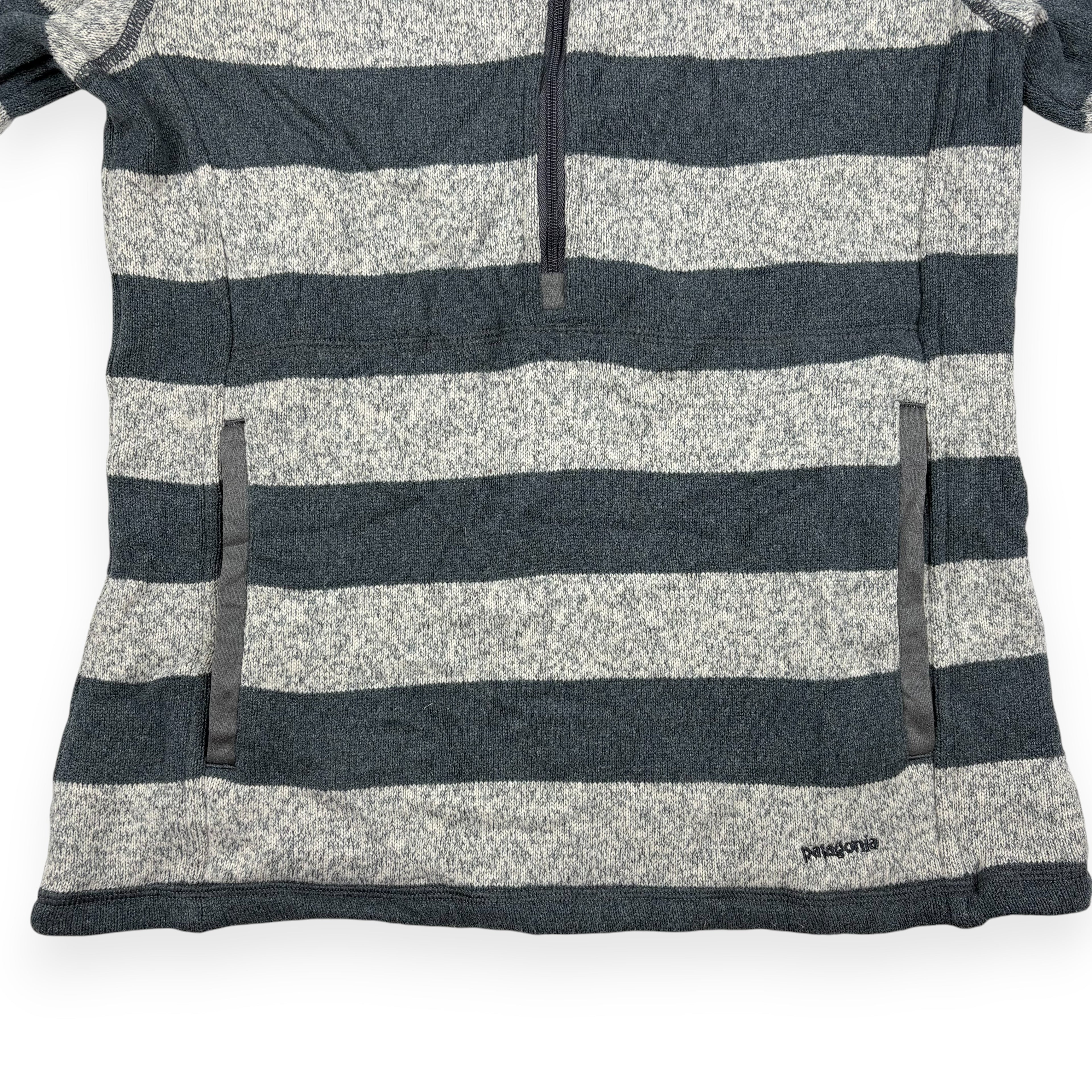 Patagonia Better Sweater 1/4 Zip Fleece Grau Gestreift