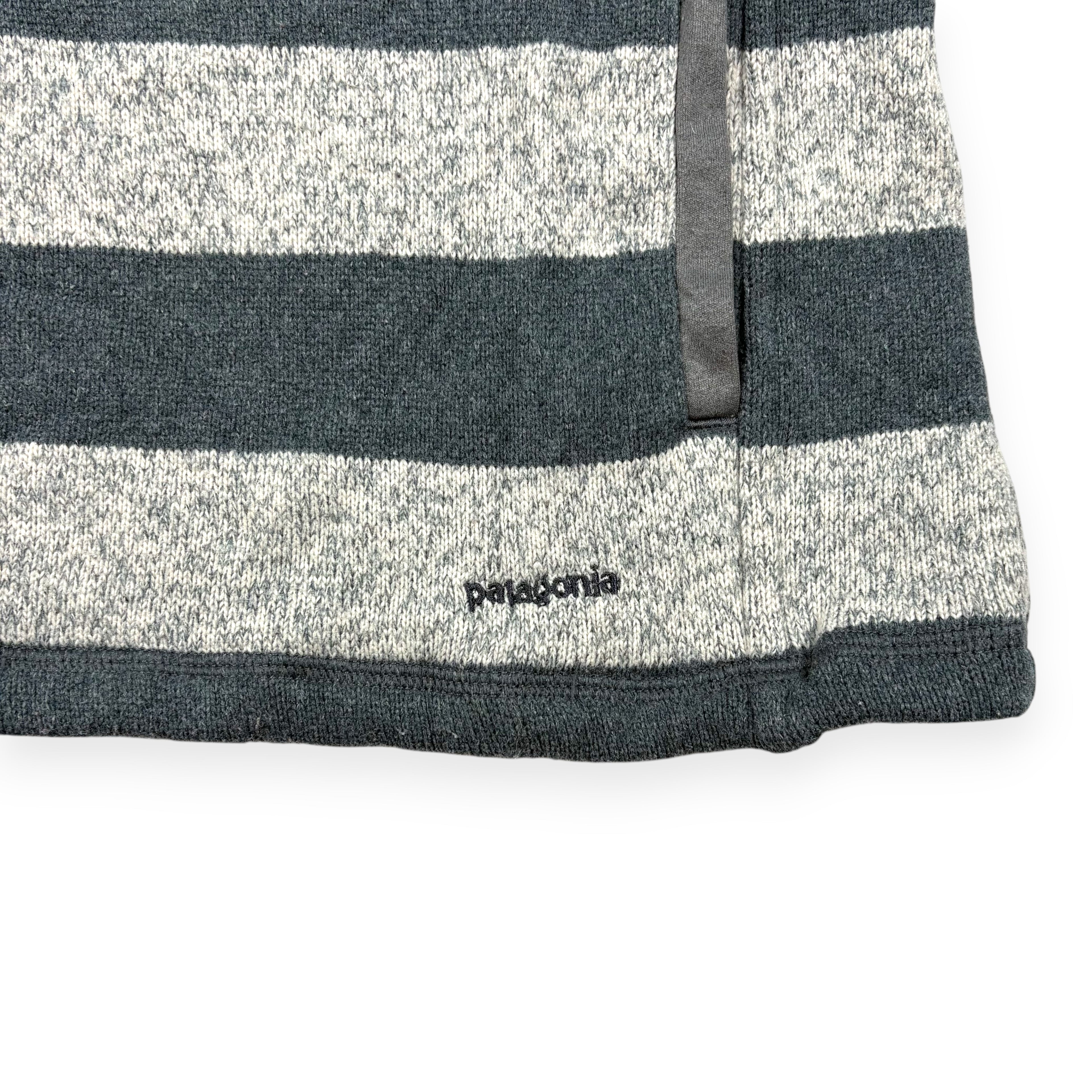 Patagonia Better Sweater 1/4 Zip Fleece Grau Gestreift