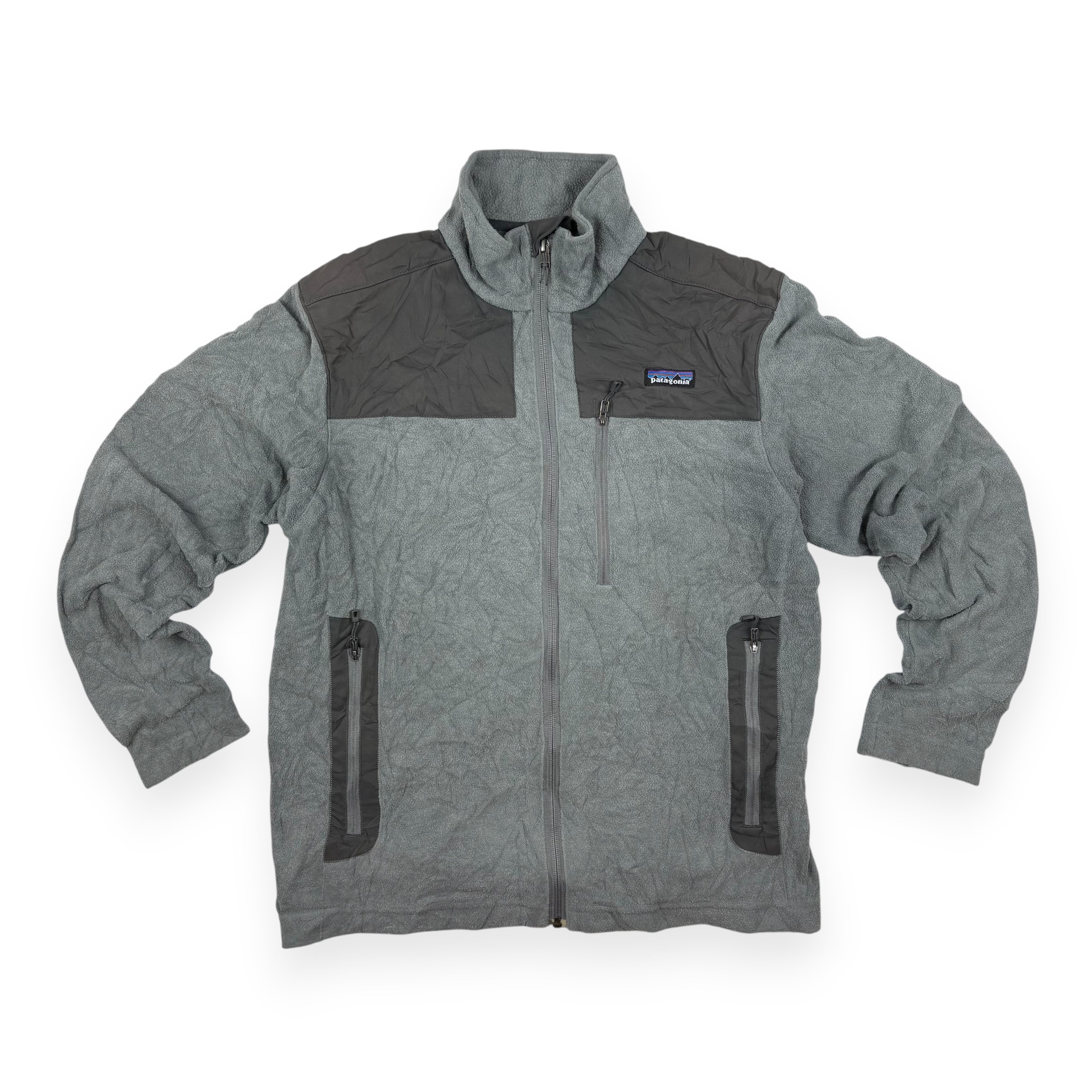 Patagonia Fleecejacke Grau mit Kontrastelementen