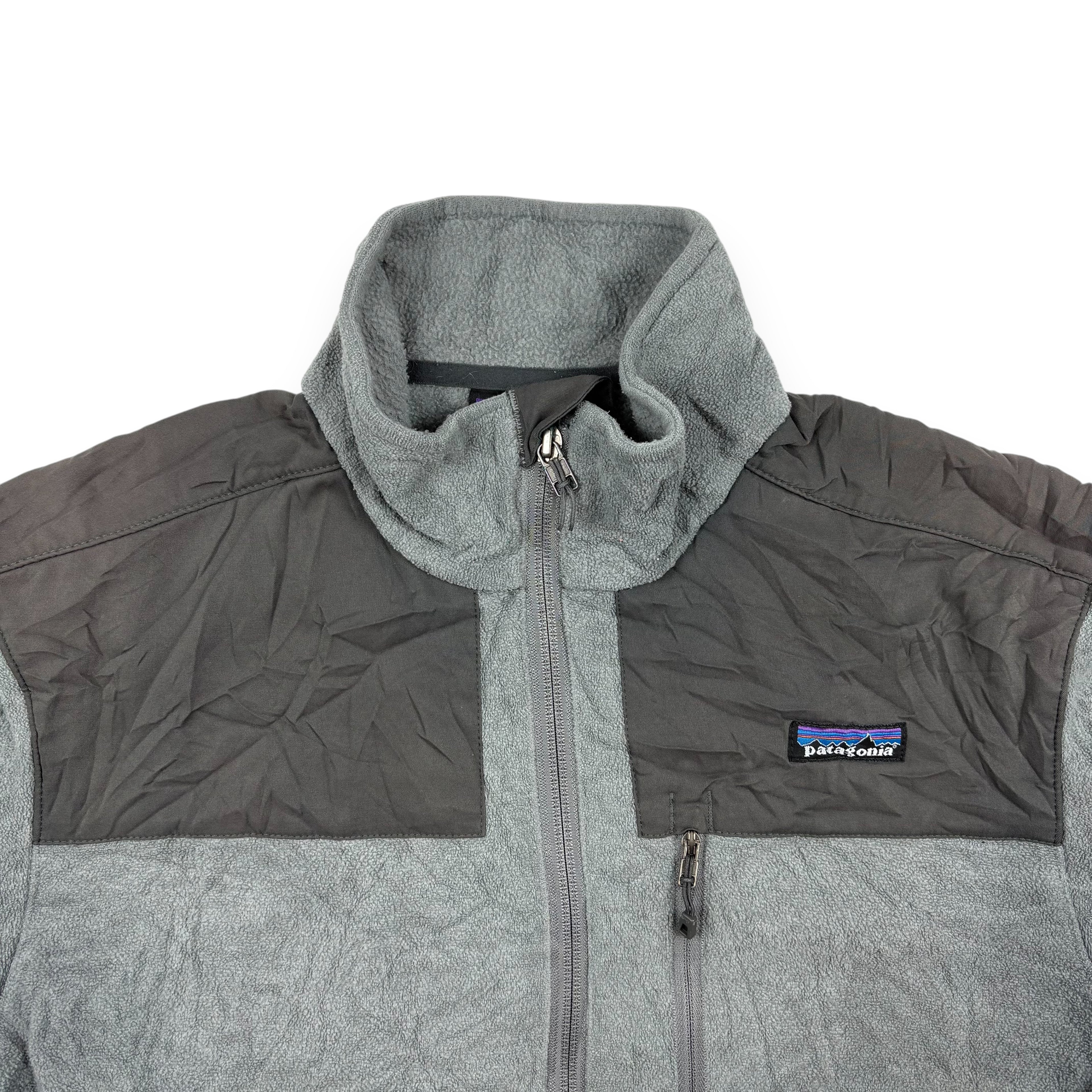 Patagonia Fleecejacke Grau mit Kontrastelementen
