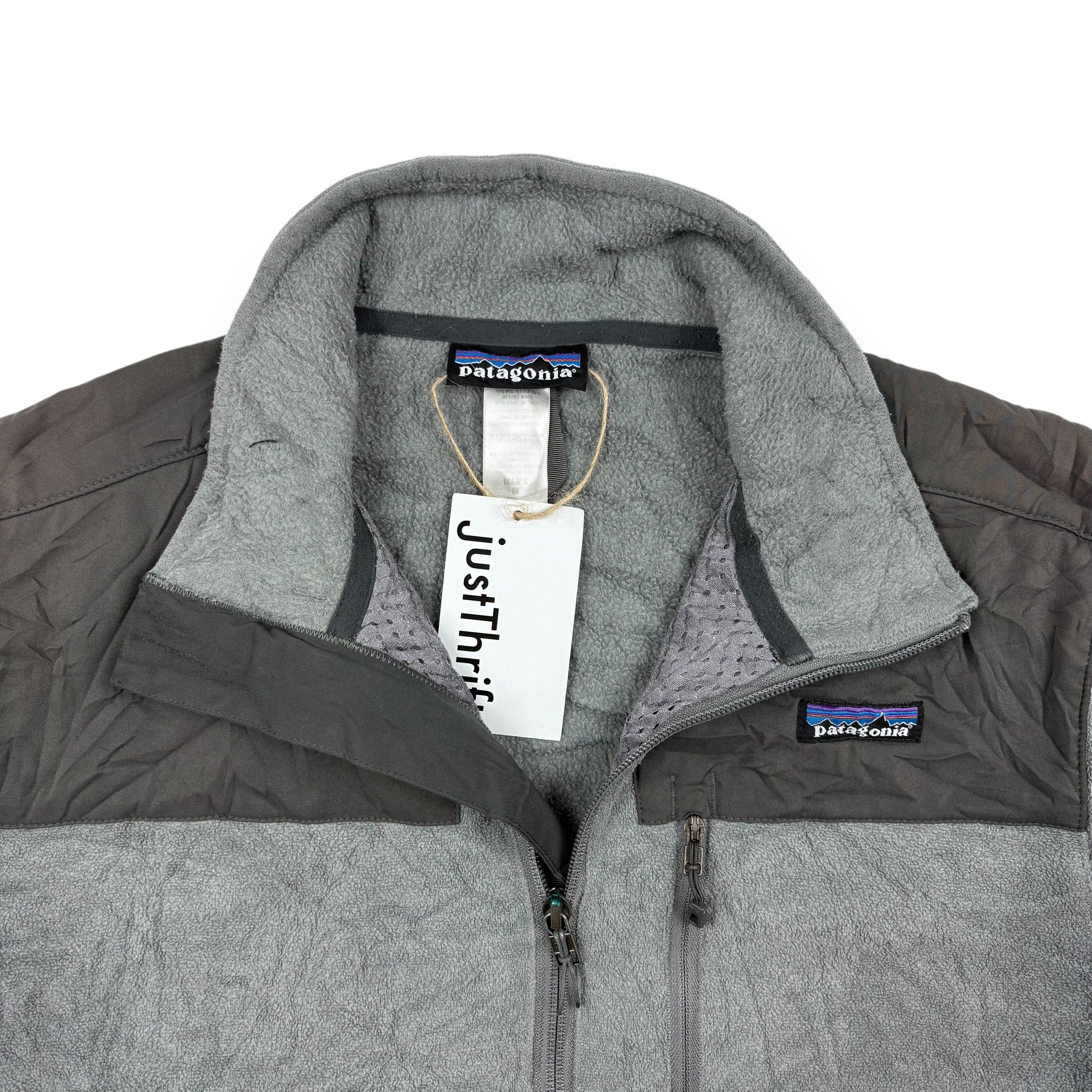 Patagonia Fleecejacke Grau mit Kontrastelementen